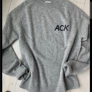 Pink pineapple Nantucket cashmere sweater SMALL